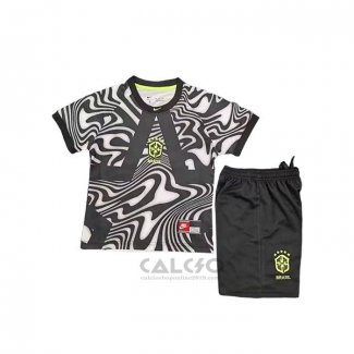 Maglia Brasile Portiere Bambino 2026 Nero
