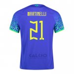 Maglia Brasile Giocatore Martinelli Away 2022