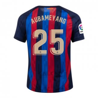 Maglia FC Barcellona Giocatore Aubameyang Home 2022-2023