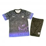 Maglia FC Barcellona Special Bambino 2025-2026 Nero Purpura