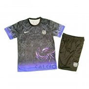 Maglia FC Barcellona Special Bambino 2025-2026 Nero Purpura