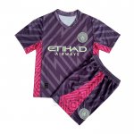 Maglia Manchester City Portiere Bambino 2023-2024 Purpura