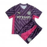 Maglia Manchester City Portiere Bambino 2023-2024 Purpura