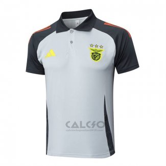 Maglia Polo Benfica 2024-2025 Grigio