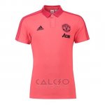 Maglia Polo Manchester United 2018-2019 Rosa