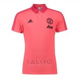 Maglia Polo Manchester United 2018-2019 Rosa