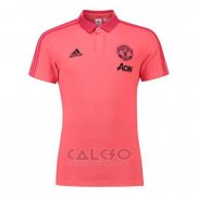 Maglia Polo Manchester United 2018-2019 Rosa