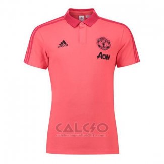 Maglia Polo Manchester United 2018-2019 Rosa