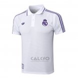 Maglia Polo Real Madrid 2025-2026 Bianco Purpura