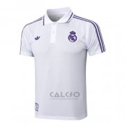 Maglia Polo Real Madrid 2025-2026 Bianco Purpura
