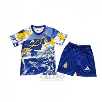 Maglia Real Madrid Special Bambino 2025-2026 Blu