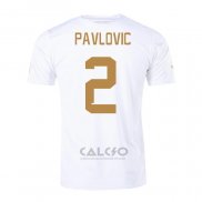 Maglia Serbia Giocatore Pavlovic Away 2022