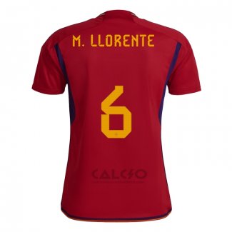 Maglia Spagna Giocatore M.llorente Home 2022