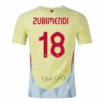 Maglia Spagna Giocatore Zubimendi Away 2024