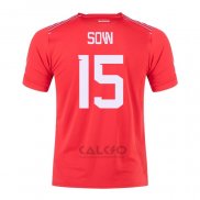 Maglia Svizzera Giocatore Sow Home 2022