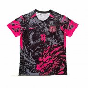 Maglia FC Barcellona Dragon 2025-2026 Nero Rosso Thailandia