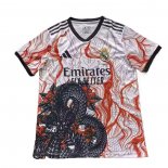 Maglia Real Madrid Dragon 2025-2026 Bianco Thailandia