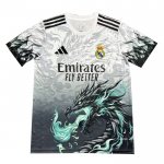 Maglia Real Madrid Dragon 2024-2025 Bianco Grigio Thailandia