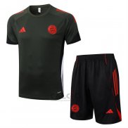 Tuta da Track Bayern Monaco Manica Corta 2025-2026 Verde - Pantaloncini