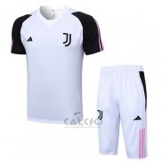 Tuta da Track Juventus Manica Corta 2023-2024 Bianco - Pantaloncini