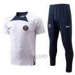 Tuta da Track Paris Saint-Germain Manica Corta 2022-2023 Bianco