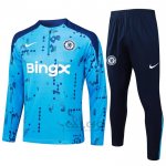Tuta da Track di Felpa Chelsea 2024-2025 Blu Claro