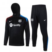 Tuta da Track di Felpa FC Barcellona 2024-2025 Nero