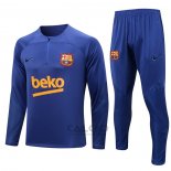 Tuta da Track di Felpa FC Barcellona 2022-2023 Blu