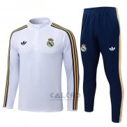 Tuta da Track di Felpa Real Madrid Bambino 2026-2027 Bianco