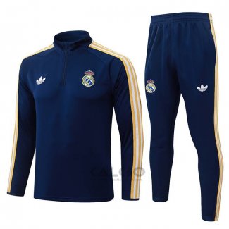 Tuta da Track di Felpa Real Madrid Bambino 2026-2027 Blu