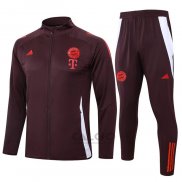 Tuta da Track di Giacca Bayern Monaco 2024-2025 Rosso