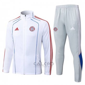 Tuta da Track di Giacca Bayern Monaco 2025-2026 Bianco
