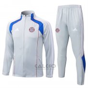 Tuta da Track di Giacca Bayern Monaco 2025-2026 Grigio