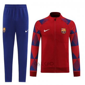 Tuta da Track di Giacca FC Barcellona 2022-2023 Rosso