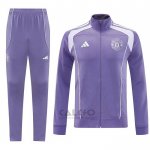 Tuta da Track di Giacca Manchester United 2025-2026 Purpura