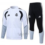 Tuta da Track di Giacca Real Madrid 2026-2027 Bianco