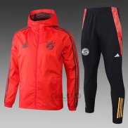 Tuta da Track di Giacca a Vento Bayern Monaco 2024-2025 Rosso