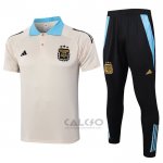 Conjunto Polo Argentina 2024-2025 Giallo