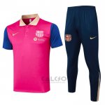 Conjunto Polo FC Barcellona 2024-2025 Rosso