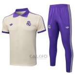 Conjunto Polo Real Madrid 2025-2026 Giallo
