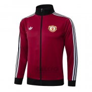 Giacca Manchester United 2024-2025 Rosso Scuro