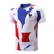 Maglia Allenamento Francia 2022-2023 Bianco Rosso Blu