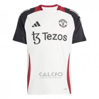 Maglia Allenamento Manchester United 2024-2025 Bianco