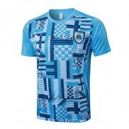 Maglia Allenamento Olympique Marsiglia 2024-2025 Blu