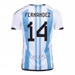 Maglia Argentina Giocatore Fernandez Home 2022