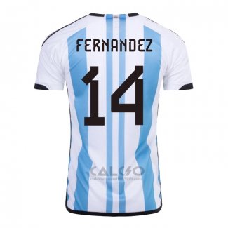 Maglia Argentina Giocatore Fernandez Home 2022