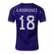 Maglia Argentina Giocatore G.rodriguez Away 2022