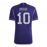 Maglia Argentina Giocatore Messi Away 2022