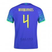 Maglia Brasile Giocatore Marquinhos Away 2022