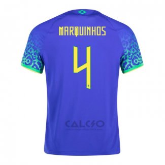 Maglia Brasile Giocatore Marquinhos Away 2022